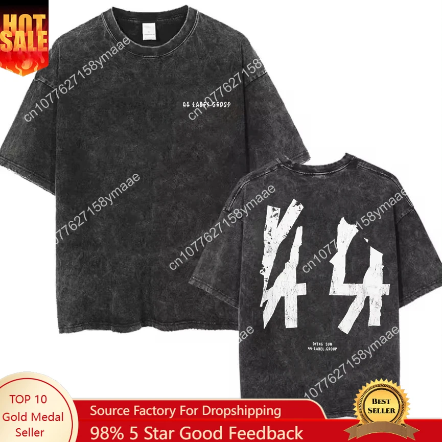 44 LABEL GROUP Cotton Trendy Vintage T-shirt Washed Tee Men's Women Hip Hop Letter Print Quality Top Streetwear Oversized Casual
44 LABEL GROUP Cotton Trendy Vintage T-shirt Washed Tee Men's Women Hip Hop Letter Print Quality Top Streetwear Oversized Casual