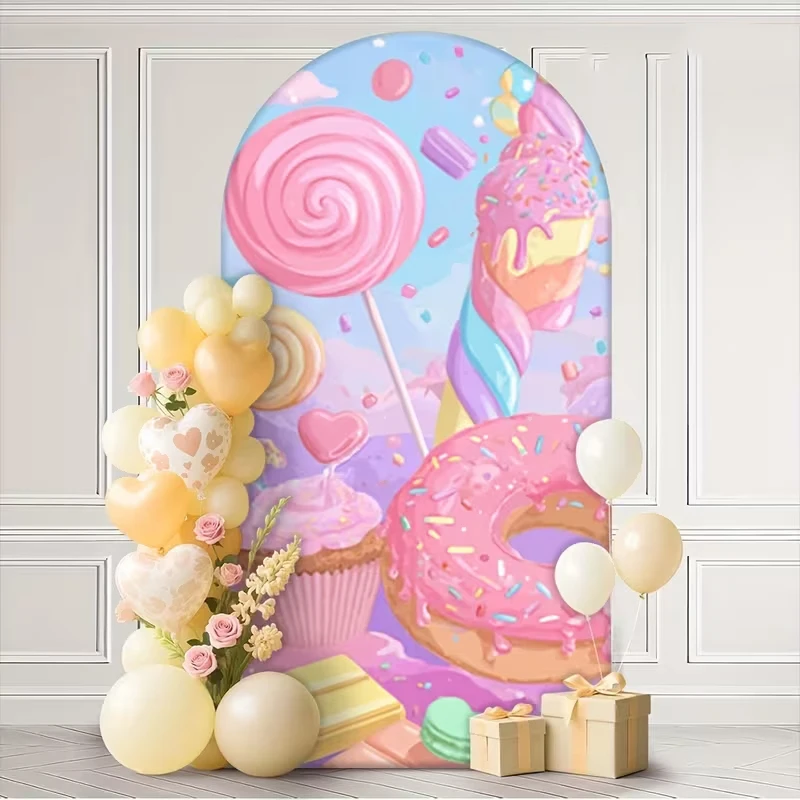LS 2-Sided Arch Cover Sweet Donut Lollipop Decoration Backdrop Wall Cake Smash Newborn 1st Birthday Party Prom Photo Props
LS 2-Sided Arch Cover Sweet Donut Lollipop Decoration Backdrop Wall Cake Smash Newborn 1st Birthday Party Prom Photo Props