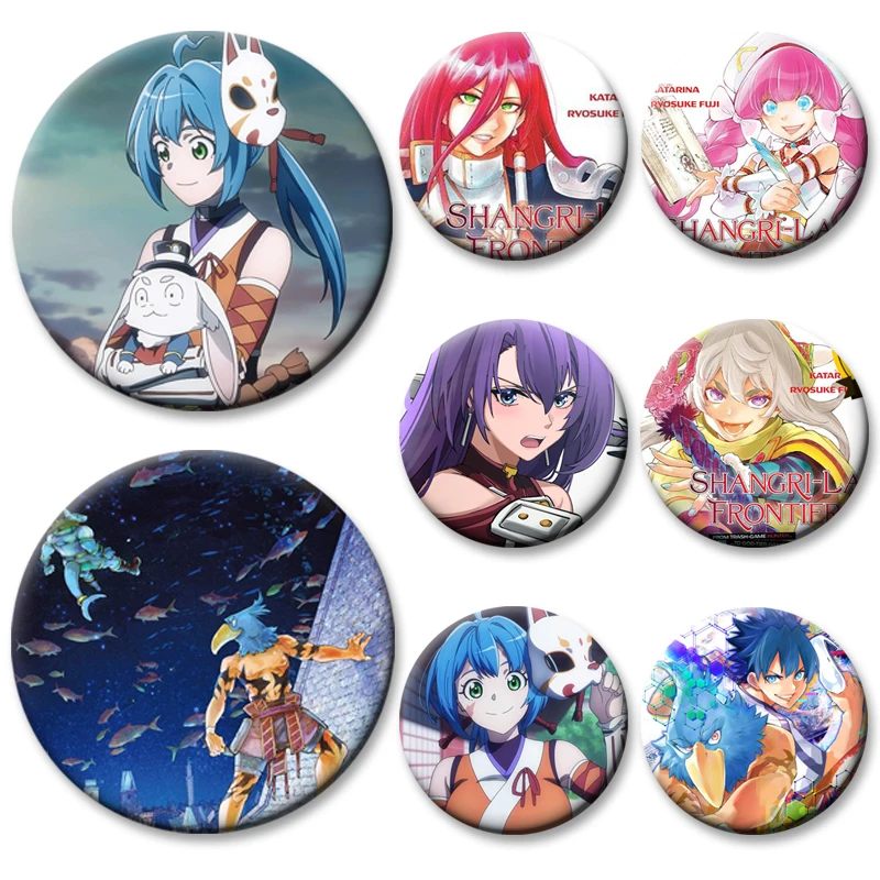 Anime Shangri La Frontier Kusoge Hunter Kamige Ni Idoman To Su Brooch Round Display Badge Cartoon Cosplay Pin Clothes Decoration
Anime Shangri La Frontier Kusoge Hunter Kamige Ni Idoman To Su Brooch Round Display Badge Cartoon Cosplay Pin Clothes Decoration