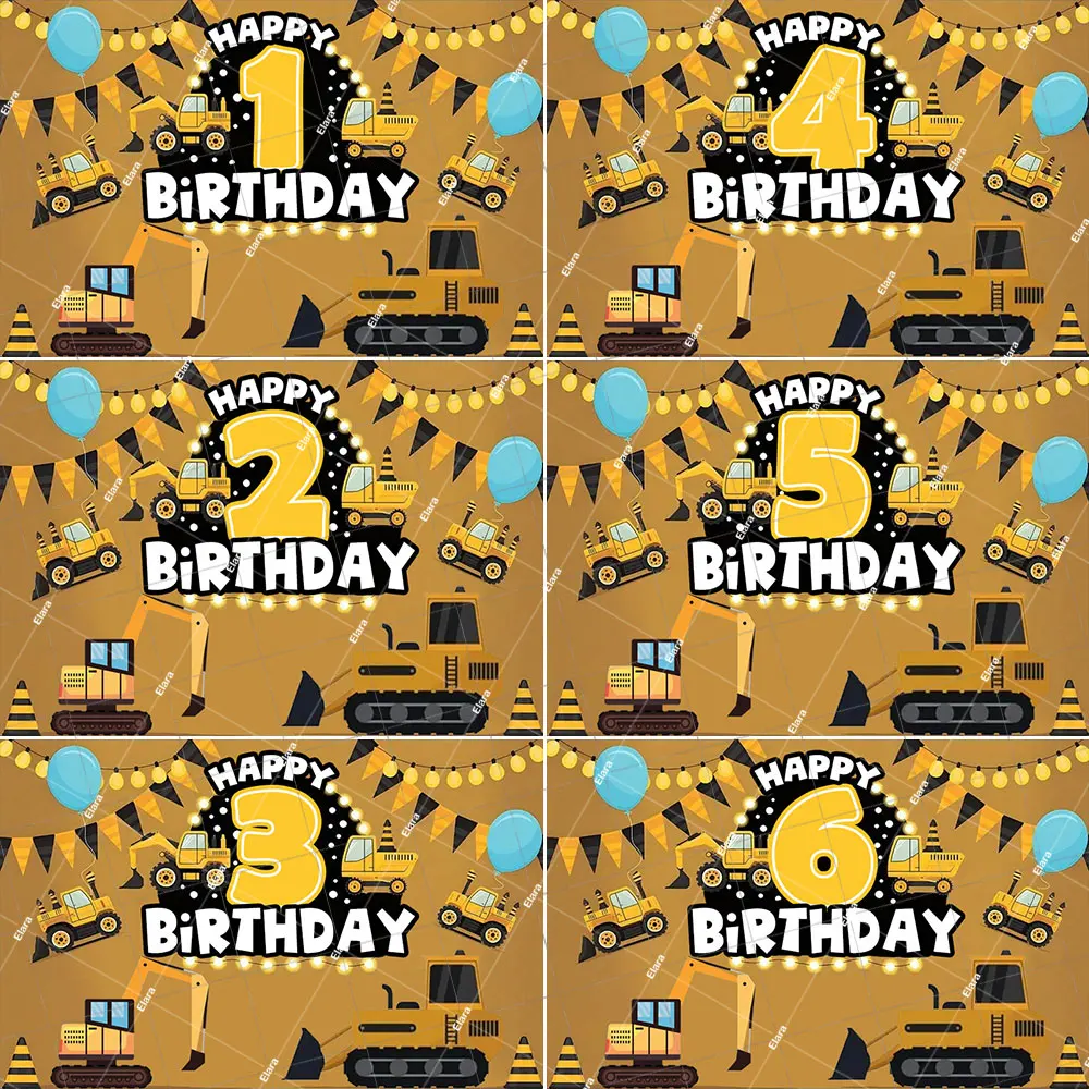 Construction Team Excavator Truck 1-20th Birthday Party Excavator Crane Traffic Truck Baby Shower Backdrop Banner Photo Studio 
Construction Team Excavator Truck 1-20th Birthday Party Excavator Crane Traffic Truck Baby Shower Backdrop Banner Photo Studio