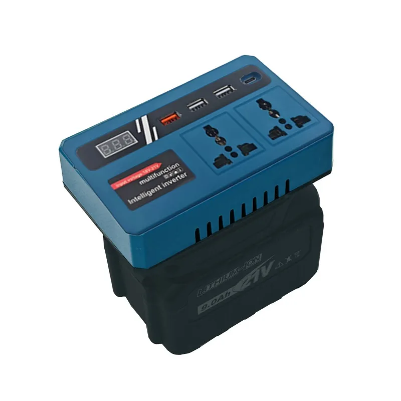 Инвертор литиевой батареи 120 Вт для литий-ионной батареи Makita/DeWalt/Milwaukee, 18 В, 21 В до 220 В, инвертор для работы на открытом воздухе, внешний аккумулятор
Инвертор литиевой батареи 120 Вт для литий-ионной батареи Makita/DeWalt/Milwaukee, 18 В, 21 В до 220 В, инвертор для работы на открытом воздухе, внешний аккумулятор
