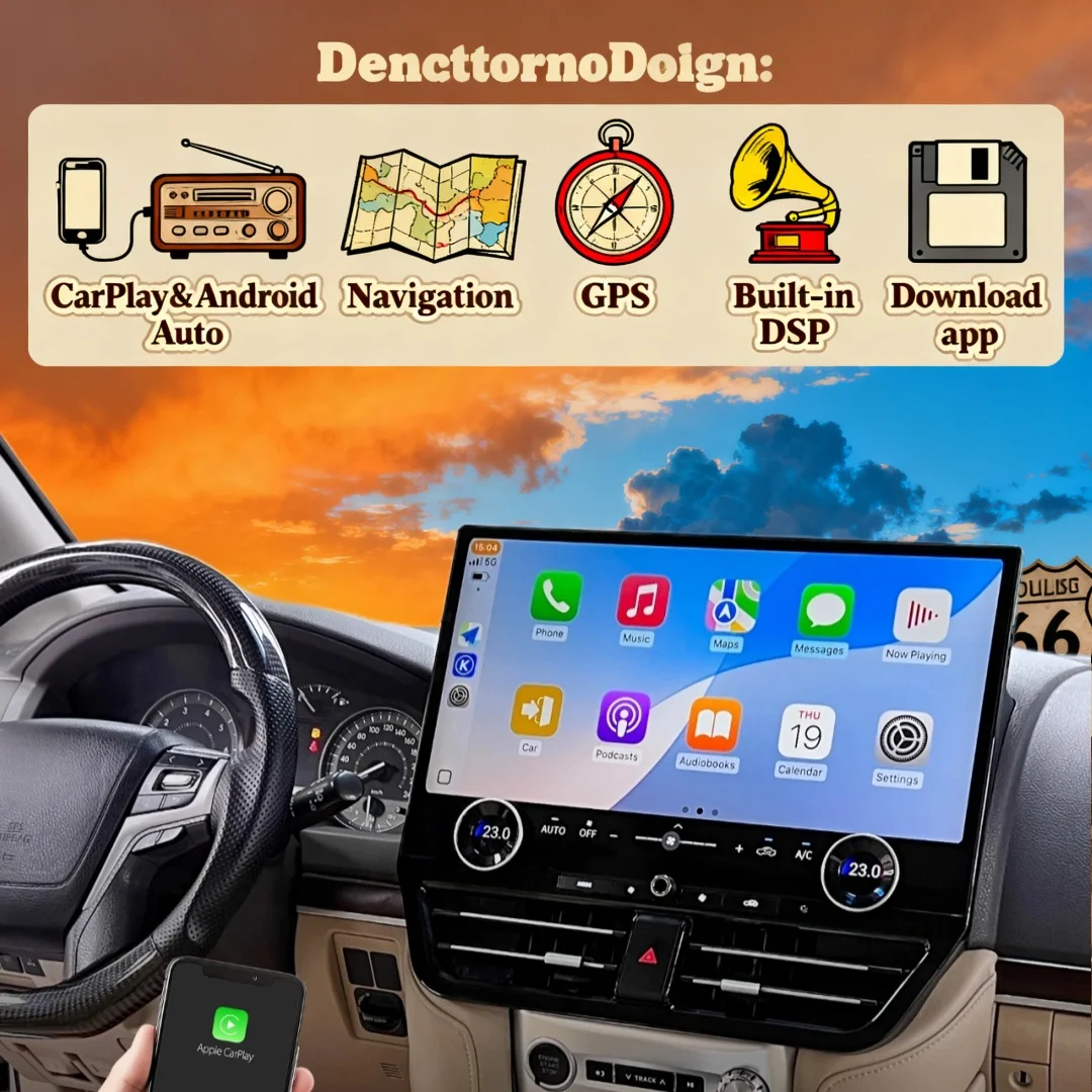 19.8 Inch Large Screen For Lexus LX570 2007 -2015 Carplay GPS Navigation Multimedia Android 13 Car Radio Auto Head unit Monitor
19.8 Inch Large Screen For Lexus LX570 2007 -2015 Carplay GPS Navigation Multimedia Android 13 Car Radio Auto Head unit Monitor