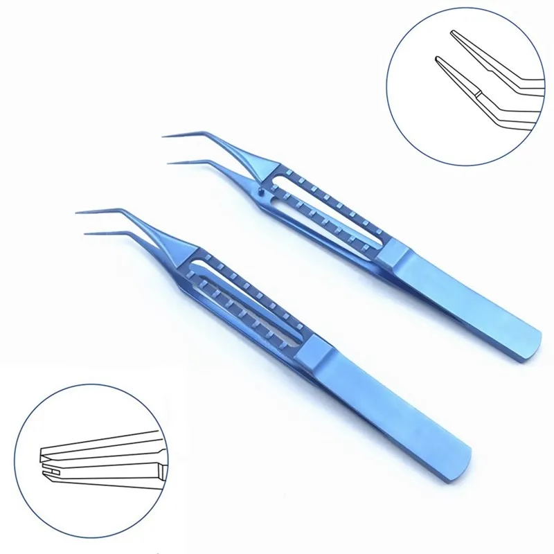 Ophthalmic Forceps with 6mm Tying Platform Toothed Forceps Tweezers Double Eyelid forceps Titanium microsurgical instruments
Ophthalmic Forceps with 6mm Tying Platform Toothed Forceps Tweezers Double Eyelid forceps Titanium microsurgical instruments