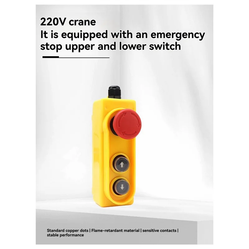 ABBO-Emergency Stop Handle Switch Electric Hoist Switch 2.2KW Direct Control Electric Hoist Switch 220V
ABBO-Emergency Stop Handle Switch Electric Hoist Switch 2.2KW Direct Control Electric Hoist Switch 220V