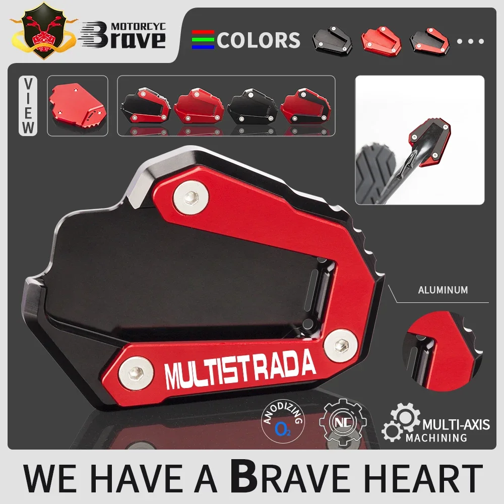 Motorcycle Side Stand Foot Enlarger Plate Pad For DUCATI Multistrada V4 / S / Sport 2022 Kickstand Support Pad Shell Cover
Motorcycle Side Stand Foot Enlarger Plate Pad For DUCATI Multistrada V4 / S / Sport 2022 Kickstand Support Pad Shell Cover