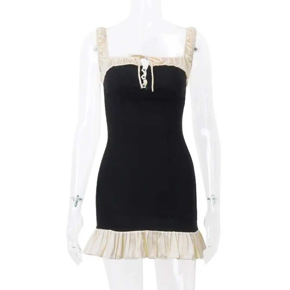 Hot Girls Straps A-line Short Dresses Slim Pleated Strap Pleated Mini Dresses Sleeveless Lace Up Bodycon Mini Dress Street
Hot Girls Straps A-line Short Dresses Slim Pleated Strap Pleated Mini Dresses Sleeveless Lace Up Bodycon Mini Dress Street