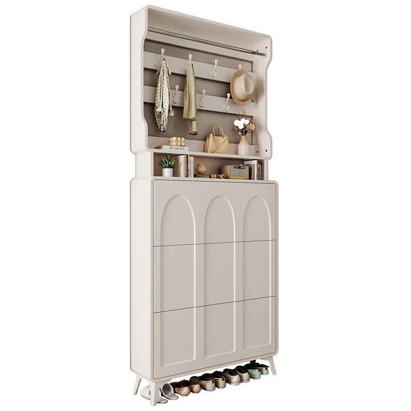 Cream wind, ultra thin, tipping bucket shoe cabinet, household, door, indoor, space saving, entrance
Cream wind, ultra thin, tipping bucket shoe cabinet, household, door, indoor, space saving, entrance