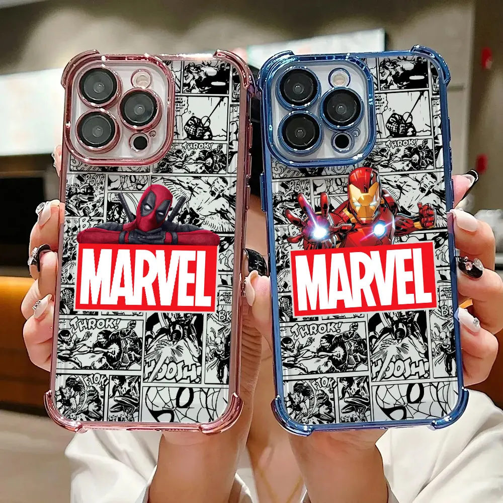 Cartoon Deadpool Spider-man Marvel Case For iPhone 17 Air 16 15 14 11 12 13 Pro Max 16e 17E 15 Plus Shockproof Funda Phone Cover
Cartoon Deadpool Spider-man Marvel Case For iPhone 17 Air 16 15 14 11 12 13 Pro Max 16e 17E 15 Plus Shockproof Funda Phone Cover