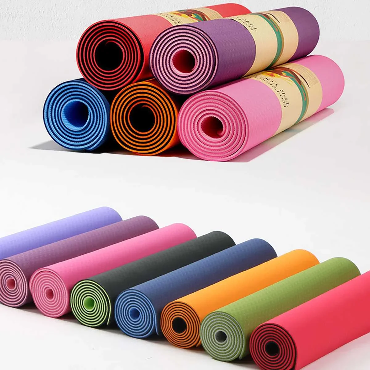 6mm TPE Yoga Mat For Beginner Non-slip Mat Yoga Sports Exercise Pad With Position Line For Home Fitness Gymnastics Pilates Mats
6mm TPE Yoga Mat For Beginner Non-slip Mat Yoga Sports Exercise Pad With Position Line For Home Fitness Gymnastics Pilates Mats
