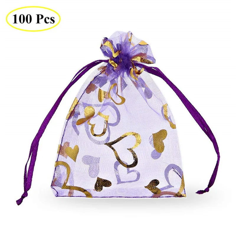 100pcs Bronzing love packaging bag Pink ribbon gift yarn bag Christmas gift jewelry package bundle pocket Small net bag
100pcs Bronzing love packaging bag Pink ribbon gift yarn bag Christmas gift jewelry package bundle pocket Small net bag