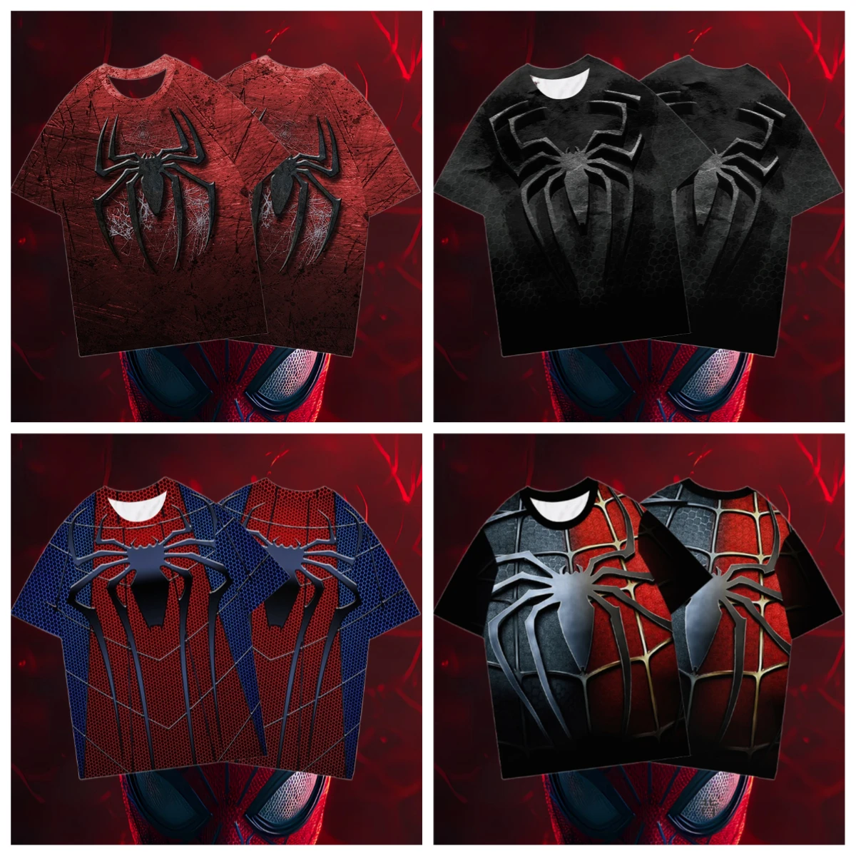 25/26 Новая футболка Disney Marvel Spider Man, уличный модный мужской большой топ с 3D принтом для взрослых и детей, летний универсальный тренд
25/26 Новая футболка Disney Marvel Spider Man, уличный модный мужской большой топ с 3D принтом для взрослых и детей, летний универсальный тренд