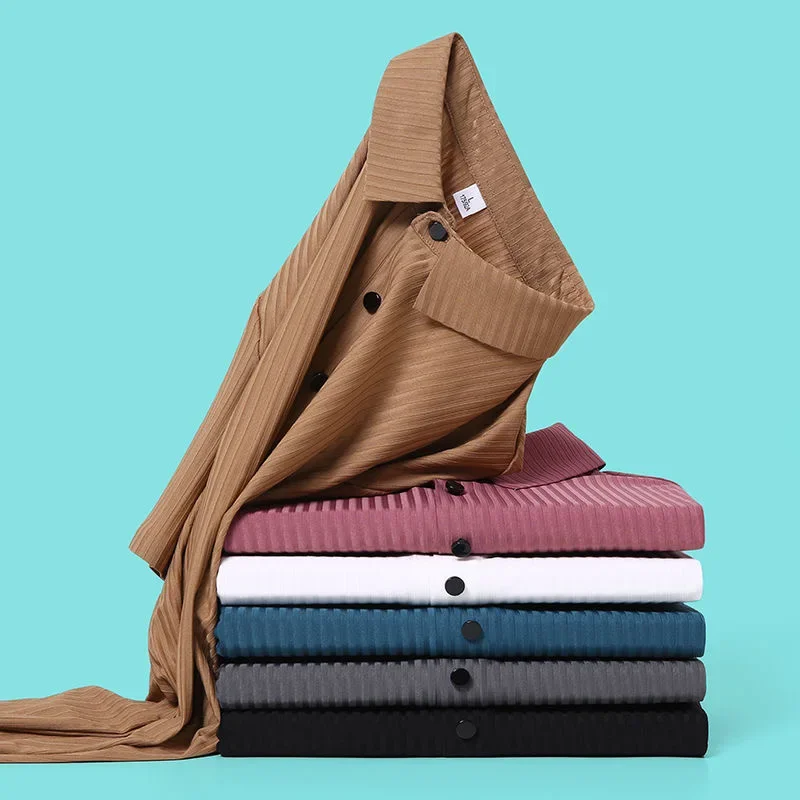 Embroidered CAMEL High End Ice Cool Silk Smooth Ice Silk Polo Shirt Men's Summer Striped Business Casual Breathable T-shirt Top
Embroidered CAMEL High End Ice Cool Silk Smooth Ice Silk Polo Shirt Men's Summer Striped Business Casual Breathable T-shirt Top