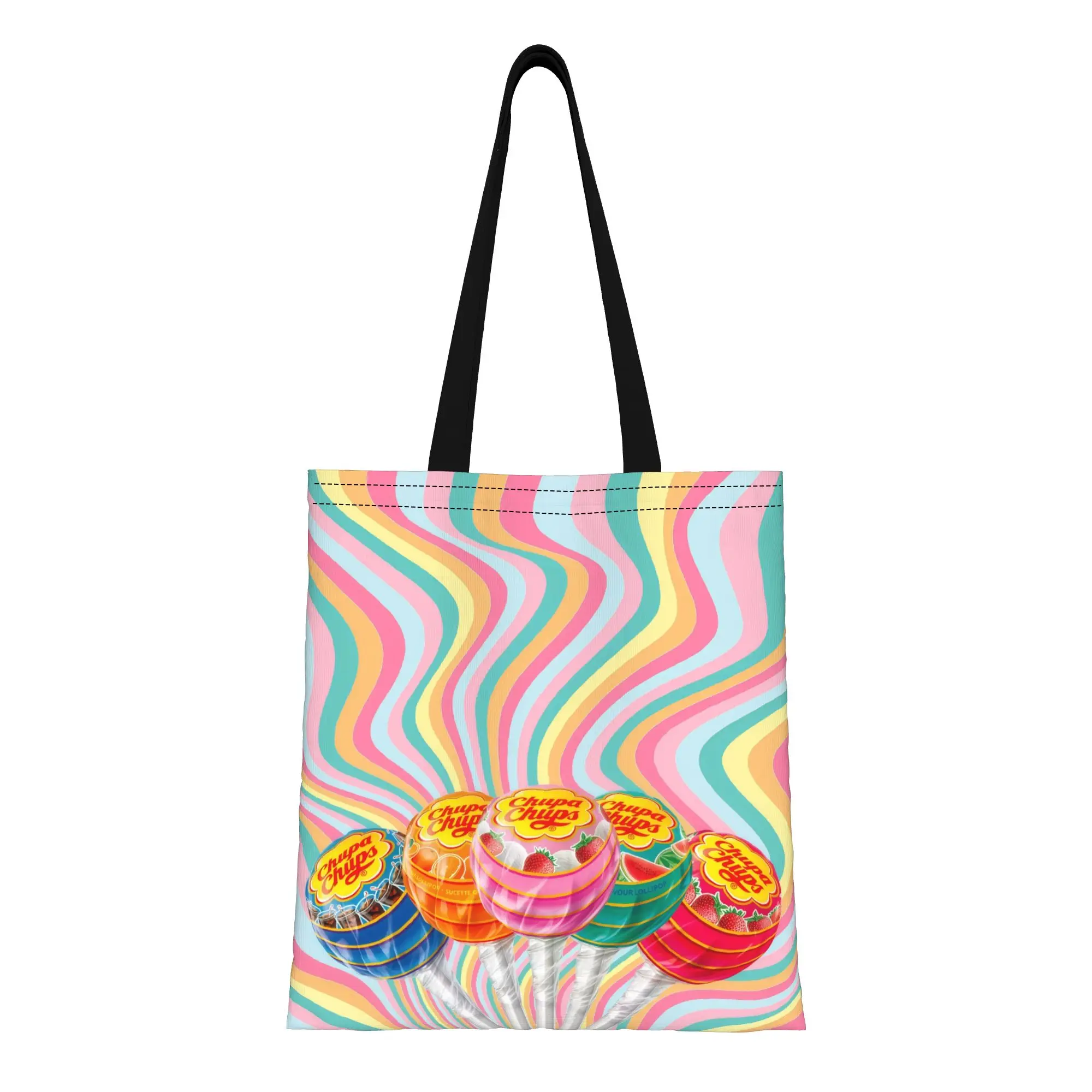 C-ChupaChupss Fruit Flavor Lollipops Wavy Canvas Woman Tote Bag for Shopping Travel Outdoor Heavy Duty Shoulder Handbag
C-ChupaChupss Fruit Flavor Lollipops Wavy Canvas Woman Tote Bag for Shopping Travel Outdoor Heavy Duty Shoulder Handbag