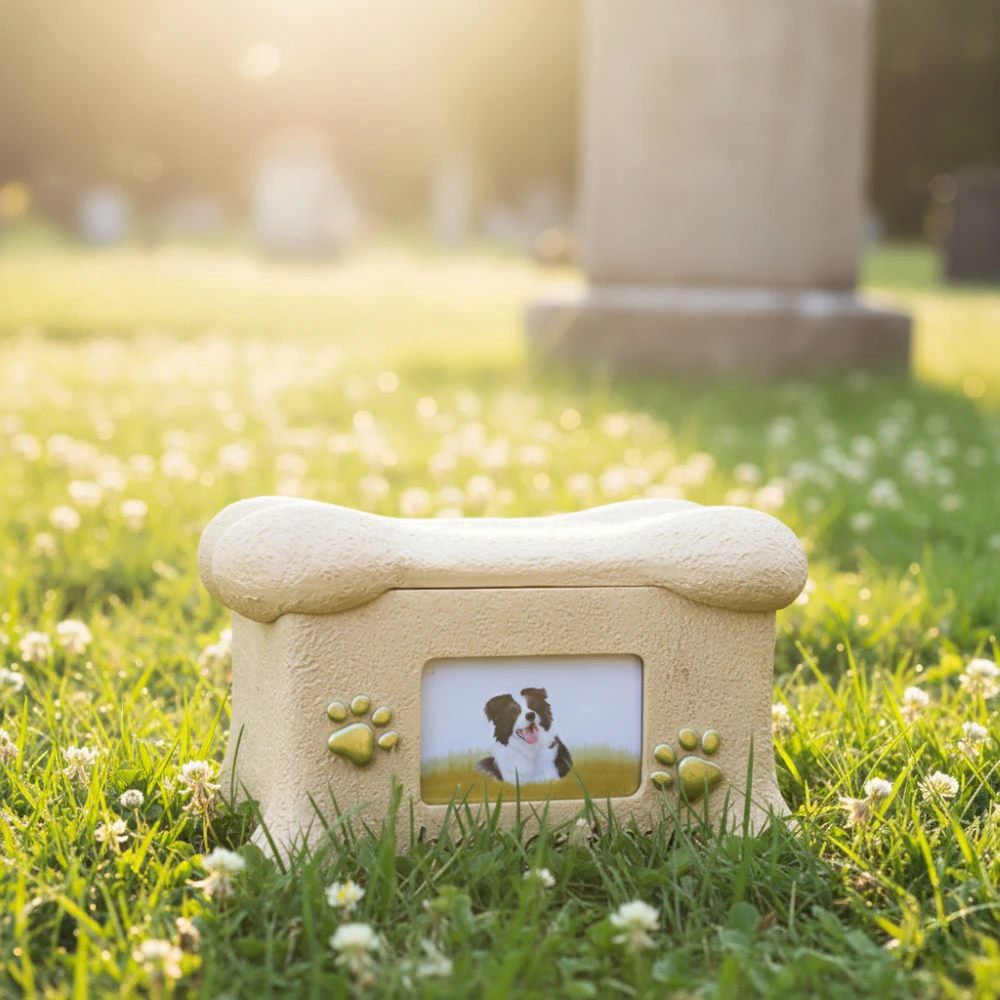 Resin Pet Urn for Small Dogs & Cats, Personalized Memorial Keepsake Box with Angel Wings, Ashes Holder for Cremation
Resin Pet Urn for Small Dogs & Cats, Personalized Memorial Keepsake Box with Angel Wings, Ashes Holder for Cremation