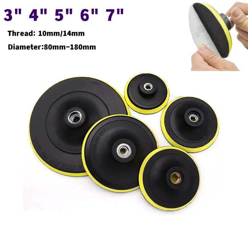 M10 M14 Backing Pad Car Polisher Bonnet Holder 3" 4" 5" 6" 7 inch Angle Grinder Wheel Sander Paper Disc Car Polishing Polisher
M10 M14 Backing Pad Car Polisher Bonnet Holder 3" 4" 5" 6" 7 inch Angle Grinder Wheel Sander Paper Disc Car Polishing Polisher