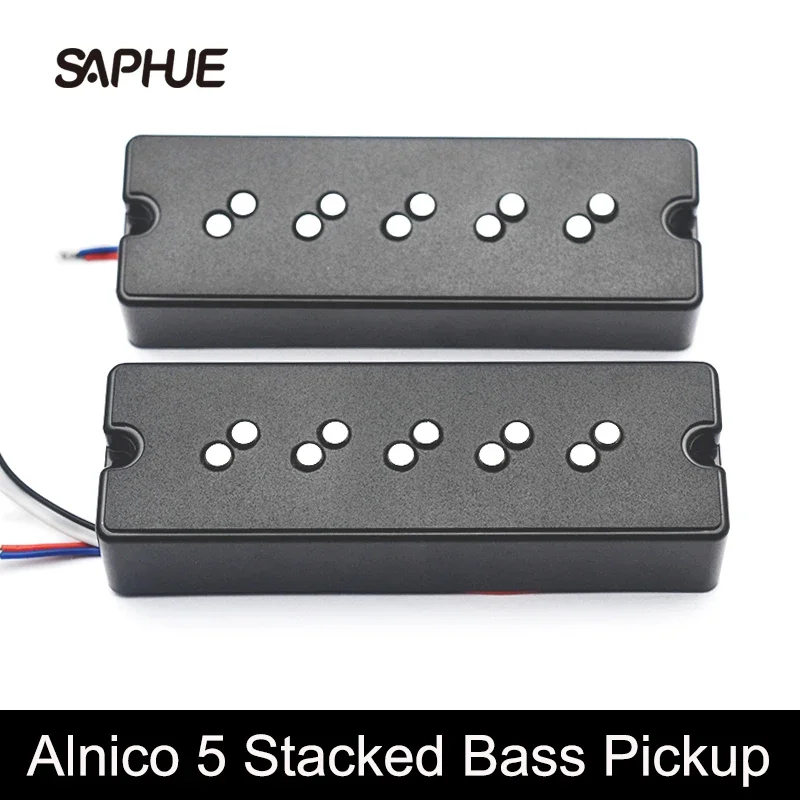 Alnico 5 5-String Bass Humbucker with Staged Polepiece Noise Reduction 16.5/17.5MM Pole Spacing 4 Conduct Split Coil for Bass
Alnico 5 5-String Bass Humbucker with Staged Polepiece Noise Reduction 16.5/17.5MM Pole Spacing 4 Conduct Split Coil for Bass