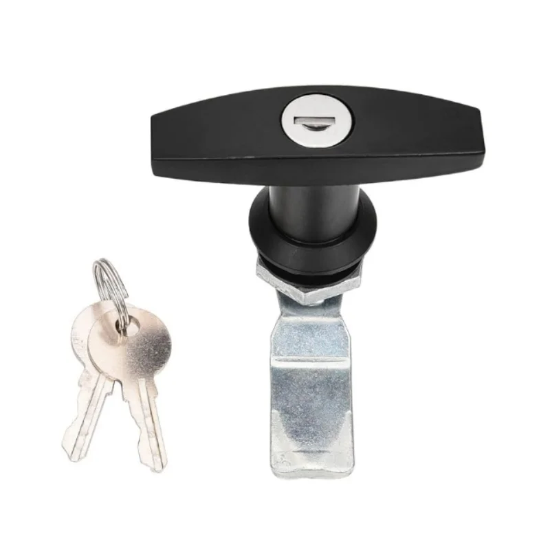 Дверной замок с Т-образной ручкой, защелка для прицепа для грузовика, кемпера с 2 ключами для автофургона, дома на колесах, ящика для почтового ящика, черный
Дверной замок с Т-образной ручкой, защелка для прицепа для грузовика, кемпера с 2 ключами для автофургона, дома на колесах, ящика для почтового ящика, черный
