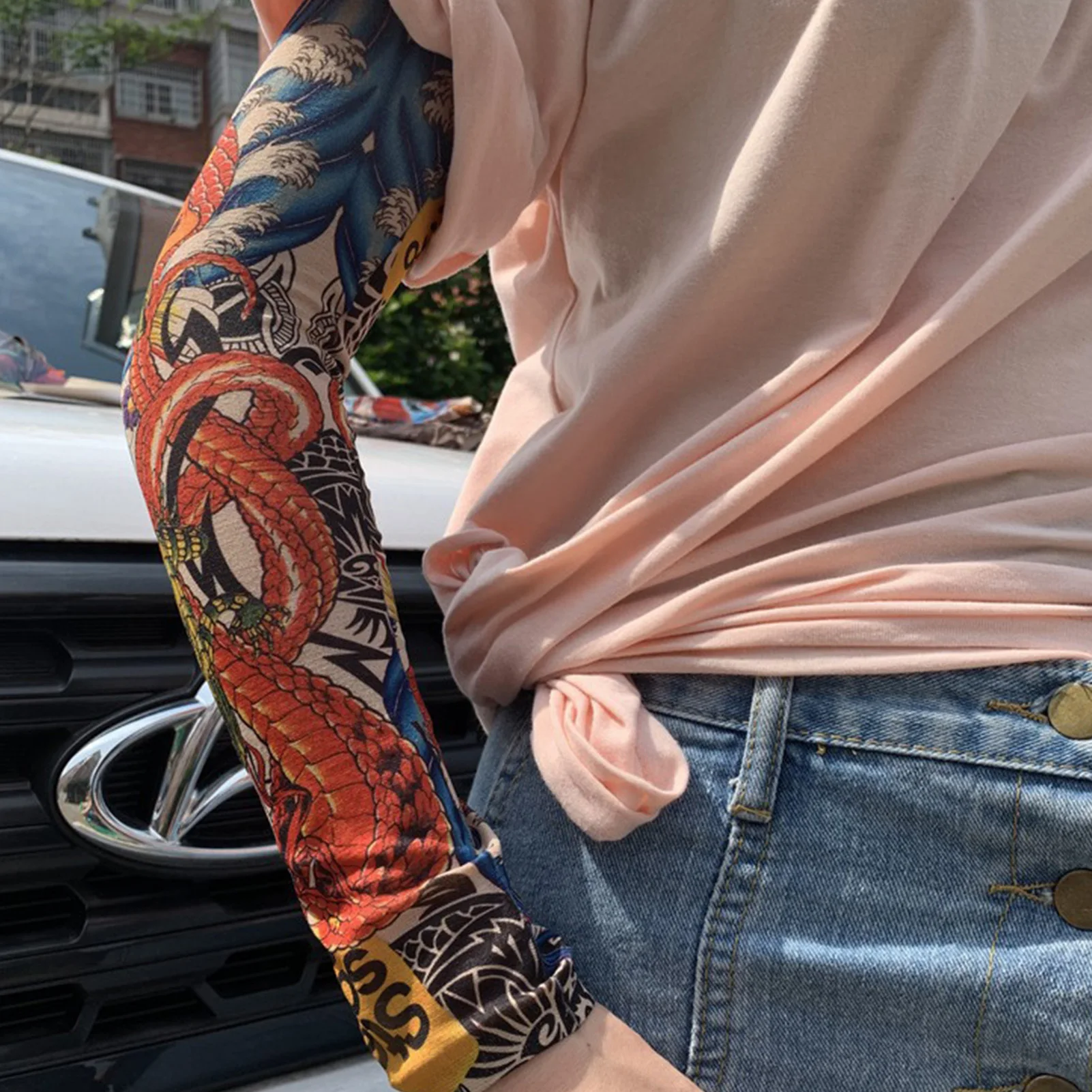 6pcs Sun-protective Sleeve set Summer Tattoo Design Arm Sleeves Cover Breathable Arm Cover Decorative Sleeves
6pcs Sun-protective Sleeve set Summer Tattoo Design Arm Sleeves Cover Breathable Arm Cover Decorative Sleeves