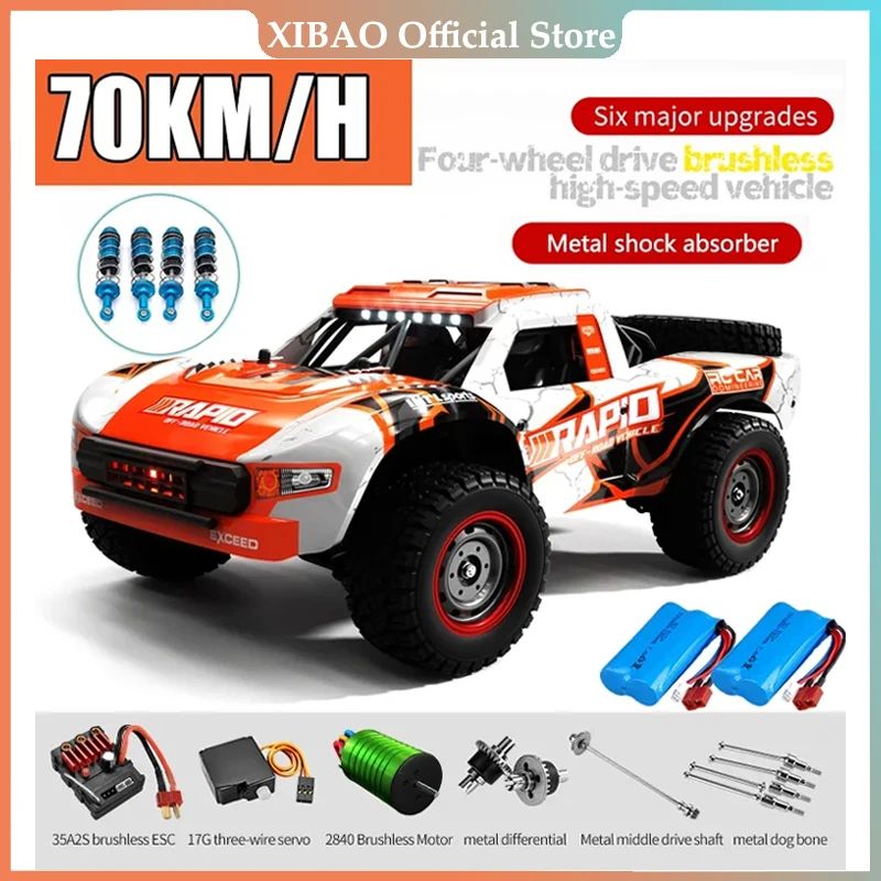 Rc Car Off Road 4x4 50km/h or 70km/h High Speed Brushless Motor Monster Truck 1/16 Desert/Snow Racing Drift Cars Toys for Boys
Rc Car Off Road 4x4 50km/h or 70km/h High Speed Brushless Motor Monster Truck 1/16 Desert/Snow Racing Drift Cars Toys for Boys