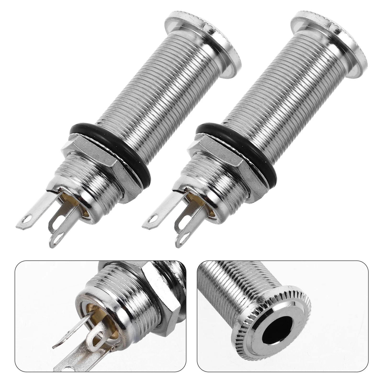 2 Pcs Electric Guitar Jack Bass Accessories Flush Mount Stereo Barrel for Plug Metal Endpin
2 Pcs Electric Guitar Jack Bass Accessories Flush Mount Stereo Barrel for Plug Metal Endpin