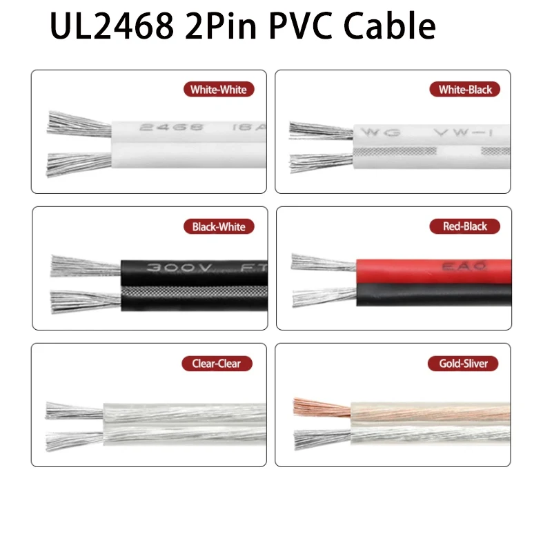 2/5/10/20m UL2468 30 28 26 24 22 20 18 16AWG OFC Tinned Copper Insulated PVC Extension Strip Cable 2 Pins Tinned Copper Cable
2/5/10/20m UL2468 30 28 26 24 22 20 18 16AWG OFC Tinned Copper Insulated PVC Extension Strip Cable 2 Pins Tinned Copper Cable