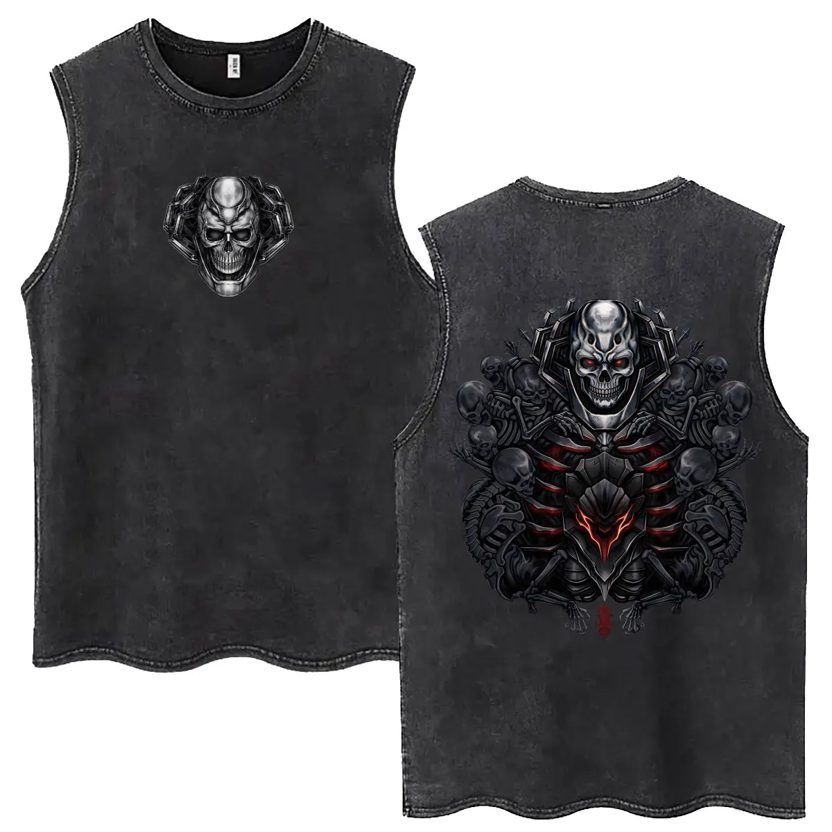 Anime Berserk Skull Knight Vintage Washed Tank Tops Retro Manga Gatsu Griffith Zodd Guts Sleeveless T Shirt Men Oversized Tshirt
Anime Berserk Skull Knight Vintage Washed Tank Tops Retro Manga Gatsu Griffith Zodd Guts Sleeveless T Shirt Men Oversized Tshirt