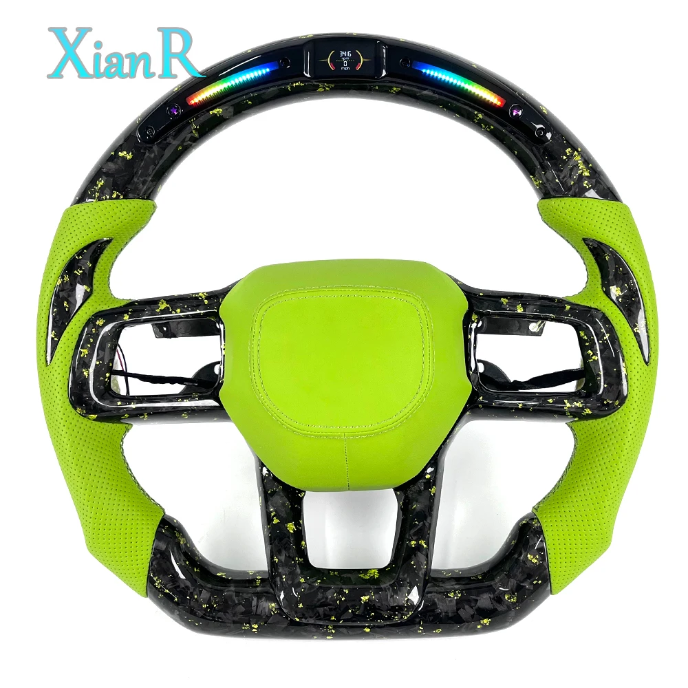Car Accessories for Ford Shelby Mustang GT 2015-2017 2018-2023 Custom LED Green Forged Carbon Fiber Steering Wheel
Car Accessories for Ford Shelby Mustang GT 2015-2017 2018-2023 Custom LED Green Forged Carbon Fiber Steering Wheel