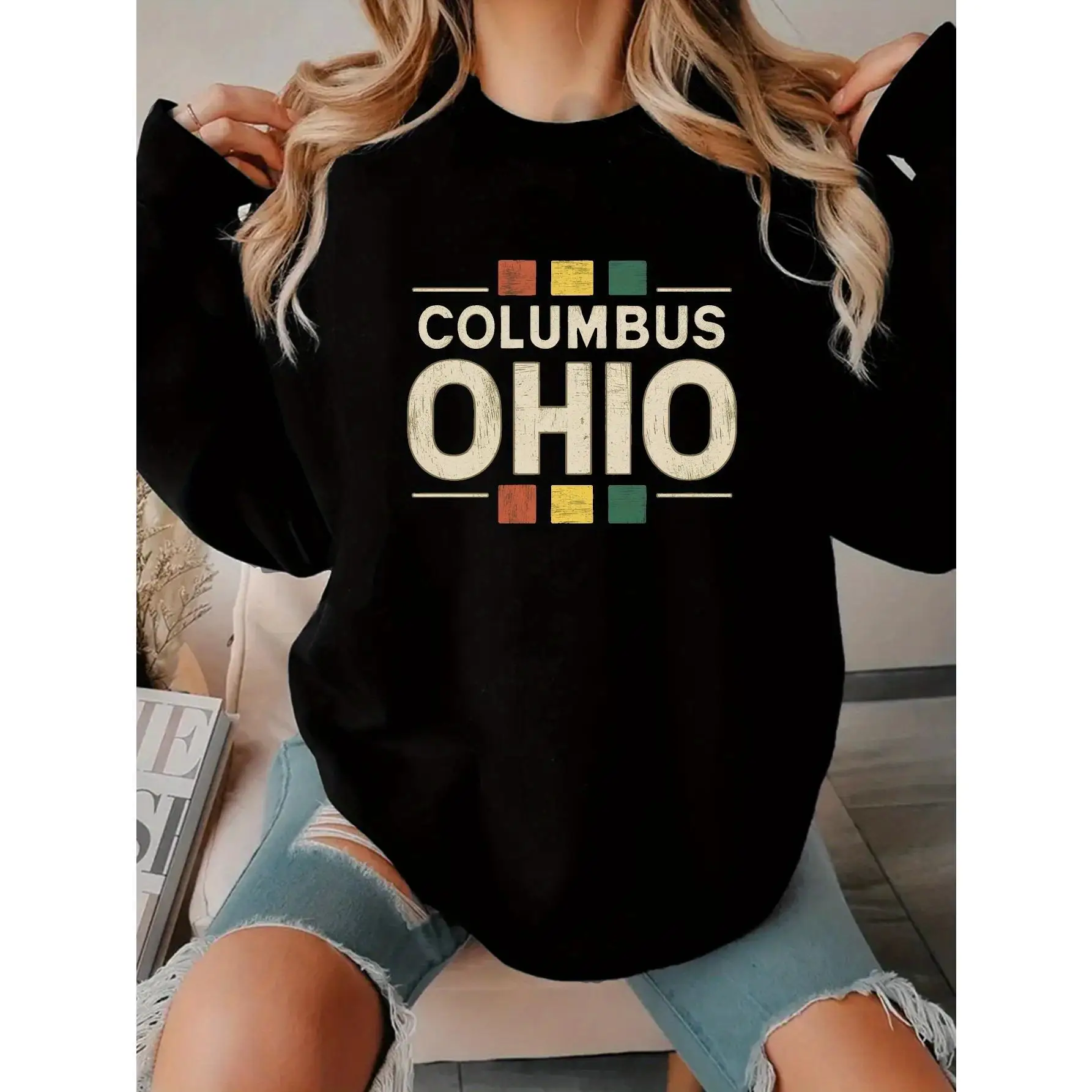 Autumn Winter Vintage Columbus Ohio Pullover Sweatshirt Women Travel Graphic Crewneck Casual Jumper
Autumn Winter Vintage Columbus Ohio Pullover Sweatshirt Women Travel Graphic Crewneck Casual Jumper