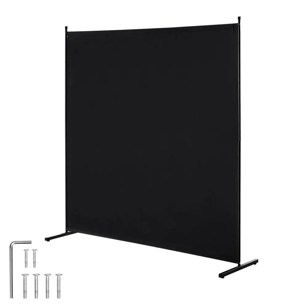 Single Panel 6FT Indoor Privacy Screen for room Partition for office Bedroom Black 
Single Panel 6FT Indoor Privacy Screen for room Partition for office Bedroom Black