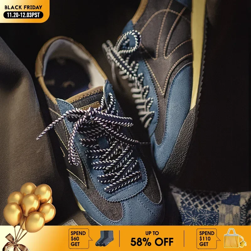 Maden New Vintage Denim Patchwork Men's Summer Training Shoes Breathable Casual Jogging Sporty Shoes Running Trendy Street Shoes
Maden New Vintage Denim Patchwork Men's Summer Training Shoes Breathable Casual Jogging Sporty Shoes Running Trendy Street Shoes