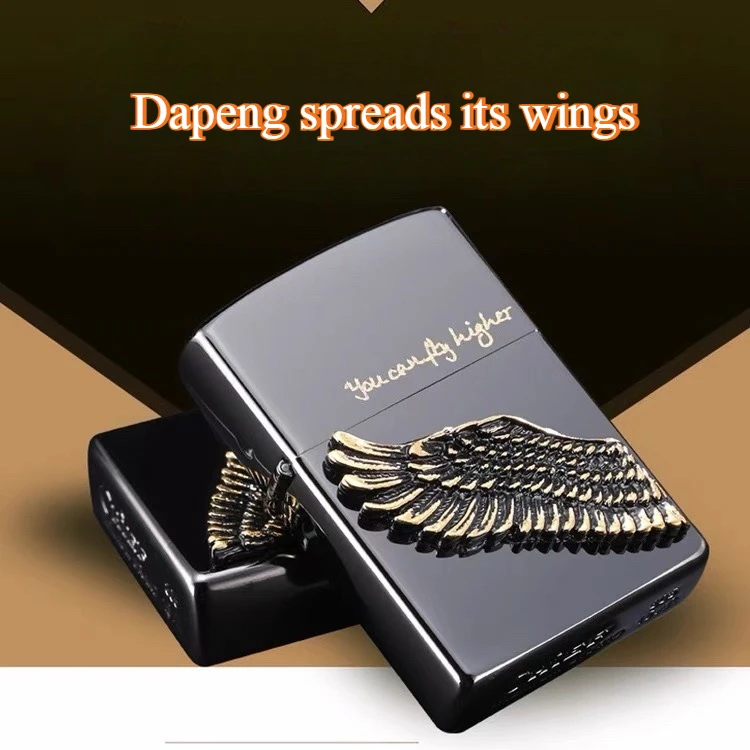 Личность и творчество Dapeng Spreads Wings Seal Керосиновая зажигалка Мухи Более подарочная машина Портативная продвинутая
Личность и творчество Dapeng Spreads Wings Seal Керосиновая зажигалка Мухи Более подарочная машина Портативная продвинутая