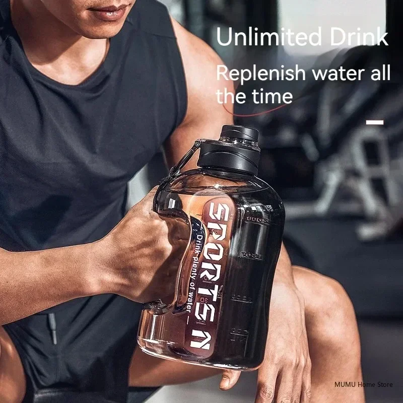 1.7L/2.7L/4L/5L Sports Water Bottle Gym Cycling Cup Portable Large Capacity Water Bottle For Fitness Camping Men Water Kellte
1.7L/2.7L/4L/5L Sports Water Bottle Gym Cycling Cup Portable Large Capacity Water Bottle For Fitness Camping Men Water Kellte