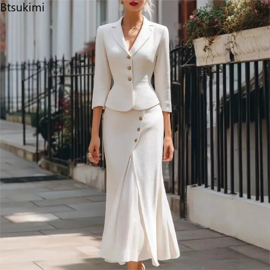 New in Matching Sets Women's 2026 Spring Autumn Slim Long Sleeve Blazers Tops and Skirts 2 Piece Sets Casual Office Ladies Suit
New in Matching Sets Women's 2026 Spring Autumn Slim Long Sleeve Blazers Tops and Skirts 2 Piece Sets Casual Office Ladies Suit