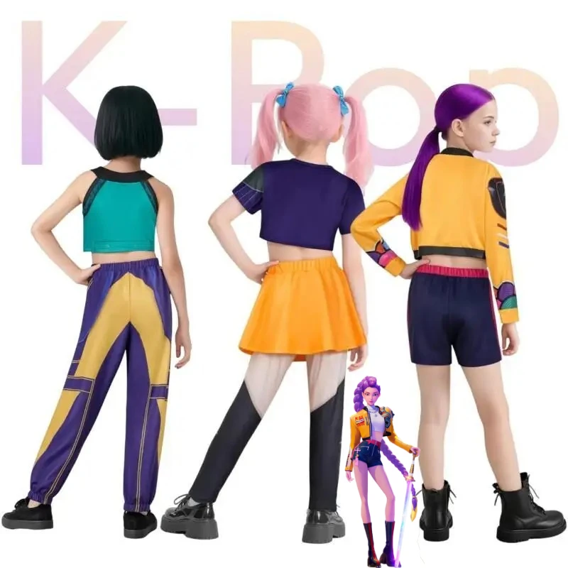 2025 New Movie K-Pop Mira Rumi Zoey Demon Hunters Cosplay Costume for Girl Halloween Stage 3D Printed Pattern Role Play Clothes
2025 New Movie K-Pop Mira Rumi Zoey Demon Hunters Cosplay Costume for Girl Halloween Stage 3D Printed Pattern Role Play Clothes