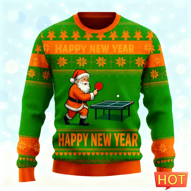 2026 New Santa Claus Graphic Ugly Christmas Sweater Fashion Trendy 3D Printed Mens Sweatshirts Loose Streetwear Xmas Pullovers
2026 New Santa Claus Graphic Ugly Christmas Sweater Fashion Trendy 3D Printed Mens Sweatshirts Loose Streetwear Xmas Pullovers