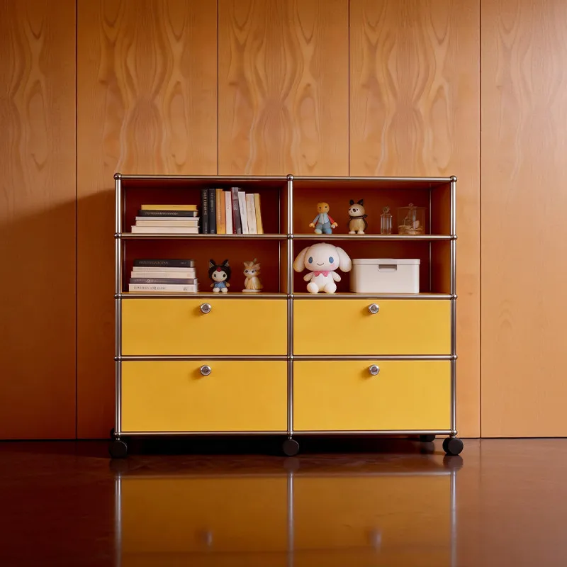 Bookcase mobile combination living room study storage stainless steel module cabinet
Bookcase mobile combination living room study storage stainless steel module cabinet