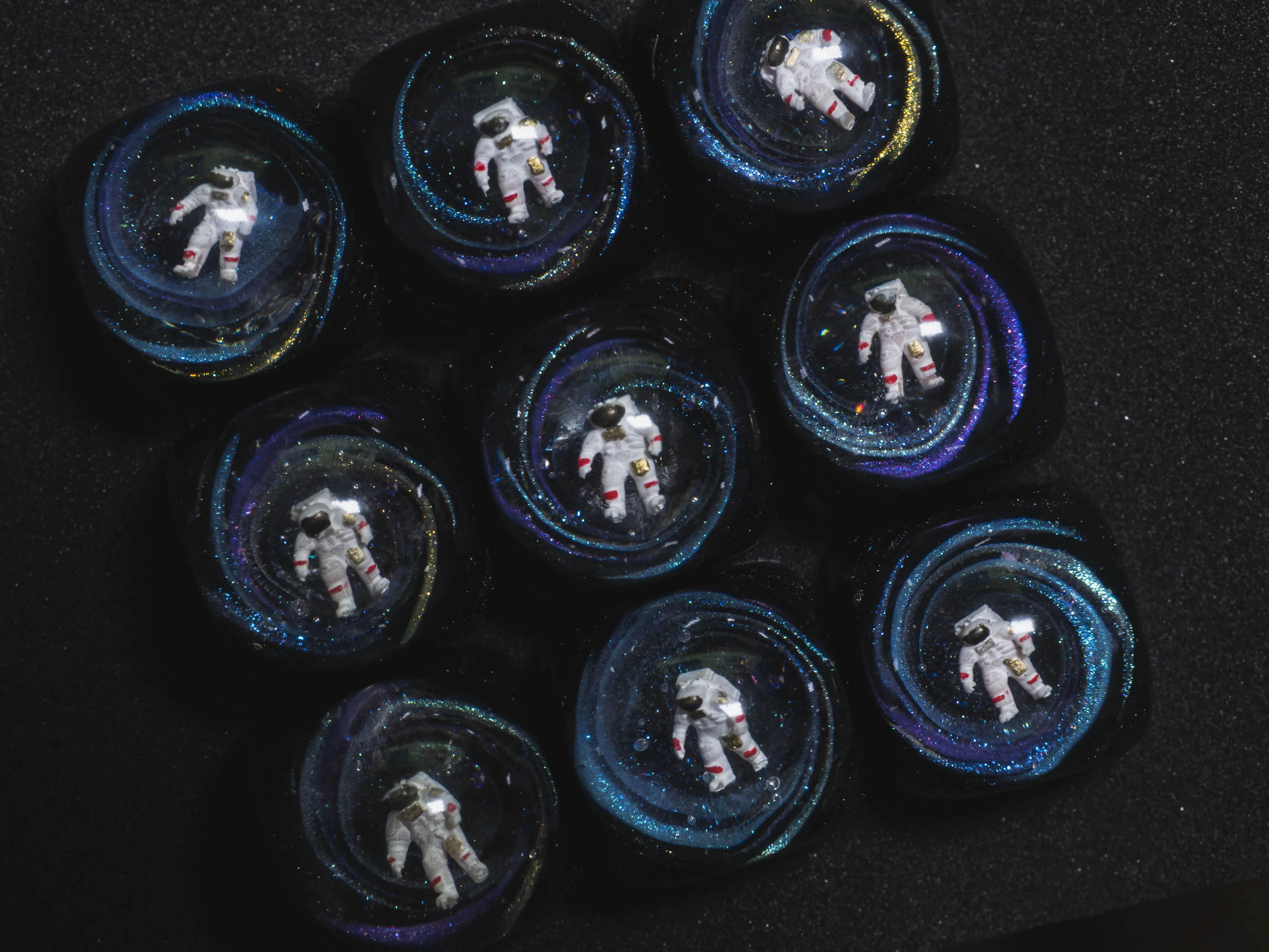Astronaut Spaceman ESC Resin Keycap Handmade Custom Keycap SA OEM DOM Profile for Mechanical Keyboard Single Keycap