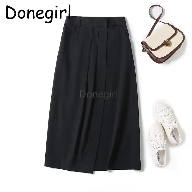 Donegirl 2023 Women Autumn Winter New Fashion High Waist Skirt Simple Solid Slim Commute Versatile Irregular Midi Skirt Female
Donegirl 2023 Women Autumn Winter New Fashion High Waist Skirt Simple Solid Slim Commute Versatile Irregular Midi Skirt Female