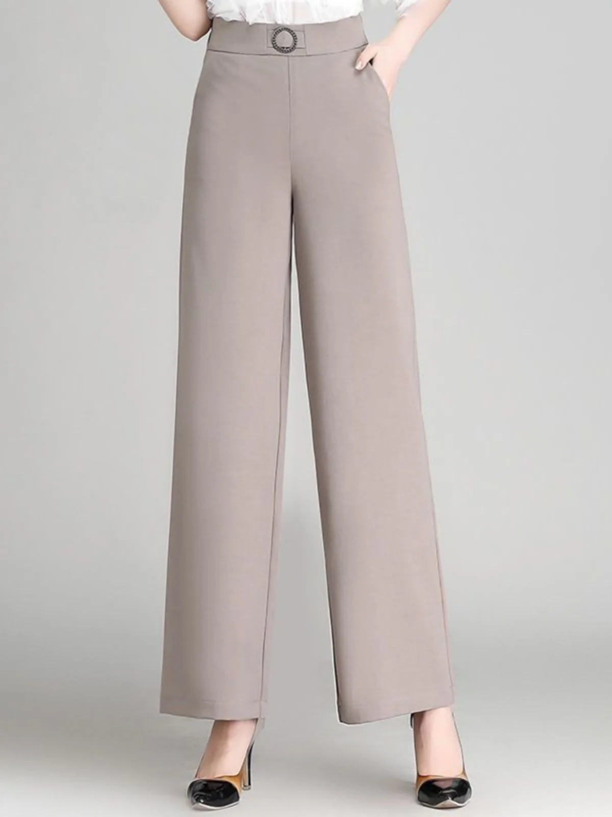 Женские брюки с высокой талией и широкими штанинами, весенне-летние, новые, тонкие, повседневные, свободные, утягивающие, укороченные (до щиколотки), для женщин среднего и старшего возраста
Женские брюки с высокой талией и широкими штанинами, весенне-летние, новые, тонкие, повседневные, свободные, утягивающие, укороченные (до щиколотки), для женщин среднего и старшего возраста