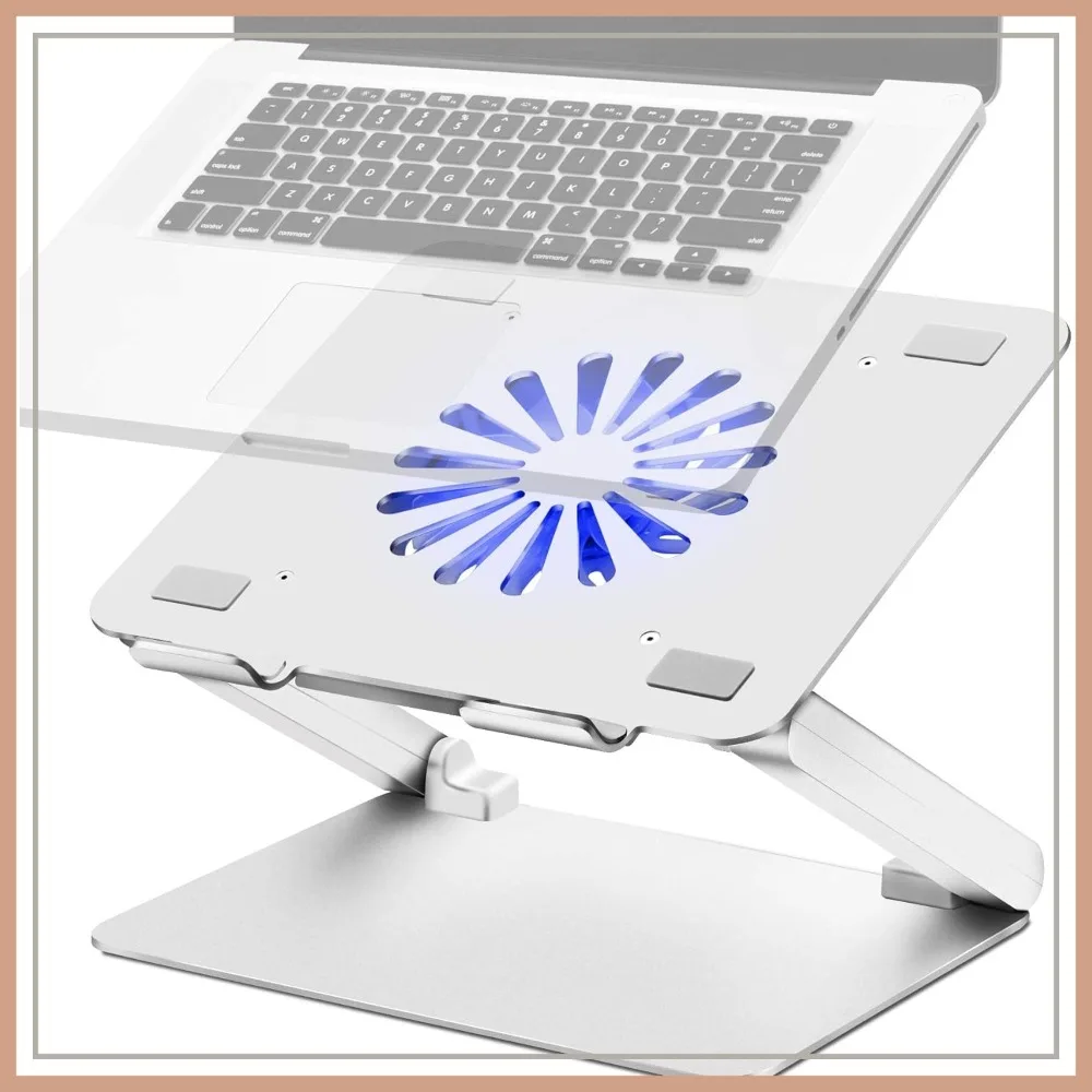 Laptop Cooling Pad with Low-Noise Fan and 3.0 USB Hubs, Ventilated Cooler Prevent Overheating, Ergonomic Stand Support Up to 17" Gaming Notebook, Aluminum
Laptop Cooling Pad with Low-Noise Fan and 3.0 USB Hubs, Ventilated Cooler Prevent Overheating, Ergonomic Stand Support Up to 17" Gaming Notebook, Aluminum
