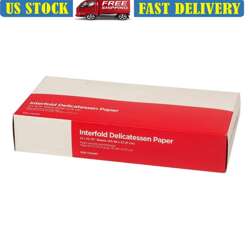 10x10.75 Inch Dry Waxed Paper Deli Wraps Interfolded Light Grade 500 Sheets Food Serving Microwave Safe Grease Resistant
10x10.75 Inch Dry Waxed Paper Deli Wraps Interfolded Light Grade 500 Sheets Food Serving Microwave Safe Grease Resistant