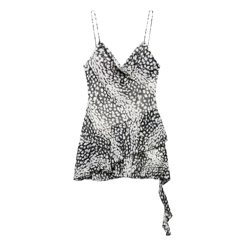 Dave&Di Women's 2026 Summer New Product Off Shoulder Asymmetric Leopard Print Strap Dress
Dave&Di Women's 2026 Summer New Product Off Shoulder Asymmetric Leopard Print Strap Dress