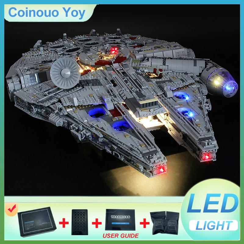 ЛЕГКА для LEGO 75192, блок тысячелетия «Сокол», игрушка «сделай сам» (модель без блоков, только светодиодный светильник), набор кирпичных светильников, подарок для ребенка
ЛЕГКА для LEGO 75192, блок тысячелетия «Сокол», игрушка «сделай сам» (модель без блоков, только светодиодный светильник), набор кирпичных светильников, подарок для ребенка