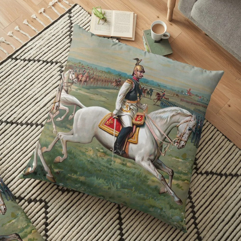 Kaiser Wilhelm II On Horseback Leading Troops Floor Pillow Decorative Sofa Cushion
Kaiser Wilhelm II On Horseback Leading Troops Floor Pillow Decorative Sofa Cushion