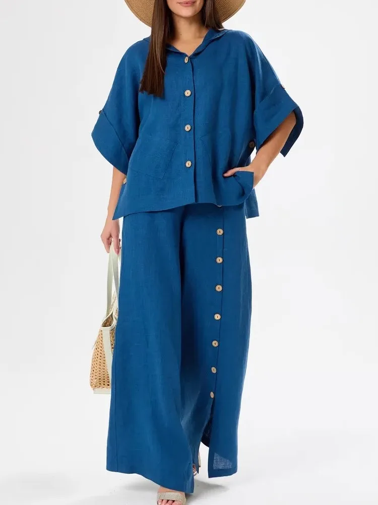 2 Piece Women Set Autumn Winter Half Sleeve Shirt Blouse Top And Pants Suits Outfits Fashion Office Lady Matching Sets Outfit
2 Piece Women Set Autumn Winter Half Sleeve Shirt Blouse Top And Pants Suits Outfits Fashion Office Lady Matching Sets Outfit