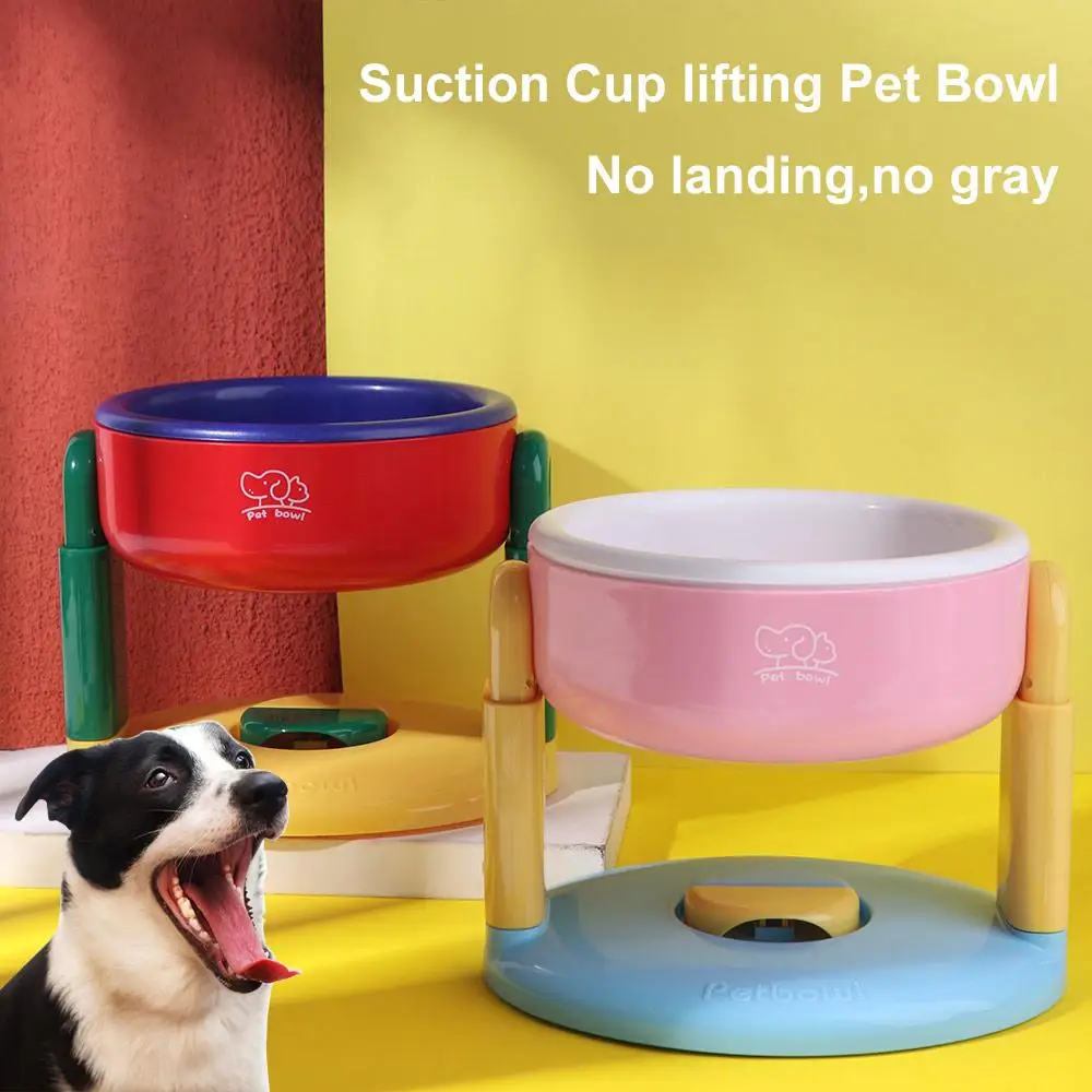 Suction Cup Type Cat Drinking Feeding Bowl Protect Cervical Spine 3 Gear Height Adjustable Cat Bowl with Stand Detachable
Suction Cup Type Cat Drinking Feeding Bowl Protect Cervical Spine 3 Gear Height Adjustable Cat Bowl with Stand Detachable