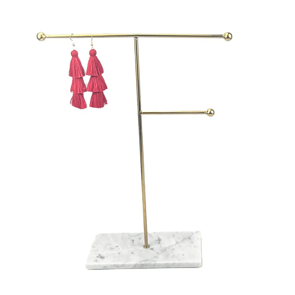 ABP-Jewelry Display Storage Shelf with Marble Base Fashion Ins Modern Jewelry Ring Necklace Earrings Metal Display Stand
ABP-Jewelry Display Storage Shelf with Marble Base Fashion Ins Modern Jewelry Ring Necklace Earrings Metal Display Stand