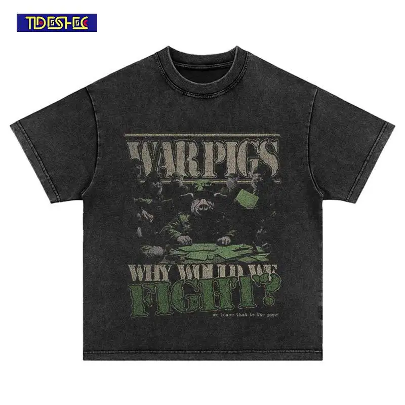 Summer Hip Hop Streetwear Harajuku Punk Vintage Leisure Cotton Pig Pattern Print T-Shirt Washed Short Sleeve Oversized Loose Top
Summer Hip Hop Streetwear Harajuku Punk Vintage Leisure Cotton Pig Pattern Print T-Shirt Washed Short Sleeve Oversized Loose Top