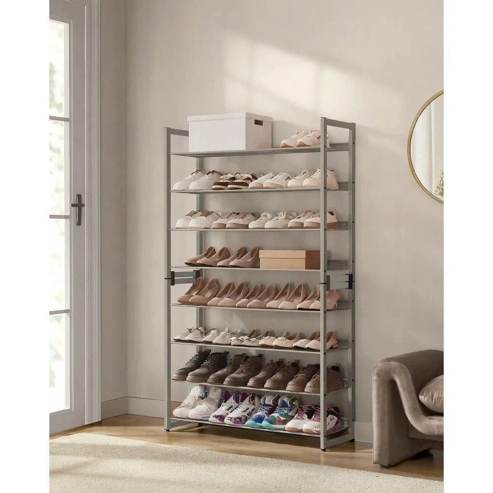 Stackable 4-Tier Metal Shoe Shelves Set of 2, 8-Tier Total Shoe Storage Organizer for Entryway & Garage
Stackable 4-Tier Metal Shoe Shelves Set of 2, 8-Tier Total Shoe Storage Organizer for Entryway & Garage