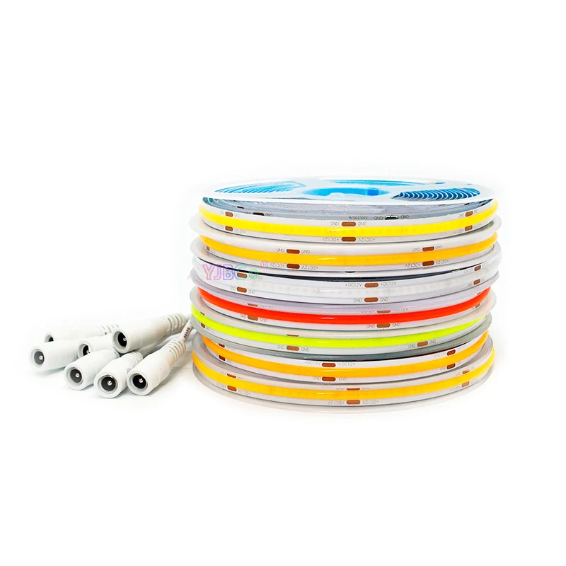 12V 5m single color COB LED Strip 320LEDs/m White/Warm white/Blue/Ice Bule/Red/Green/Yellow Flexible monochrome COB Light Tape
12V 5m single color COB LED Strip 320LEDs/m White/Warm white/Blue/Ice Bule/Red/Green/Yellow Flexible monochrome COB Light Tape